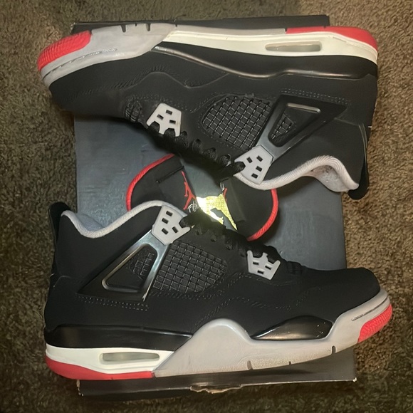 Air Jordan 4 Retro black/cement grey (2019)- GS 5.5